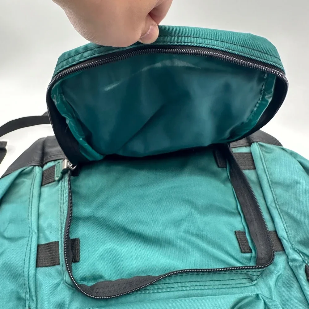Vintage Mountain Dew Backpack Teal Green Nylon Rucksack Promo Gorpcore 90s Bag